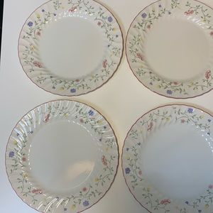 Johnson Brothers dinner plates.